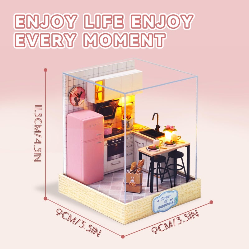 Flever Dollhouse Miniature DIY House Kit Creative Room with Furniture for Romantic Artwork Gift (Taste of Life) - Image 2